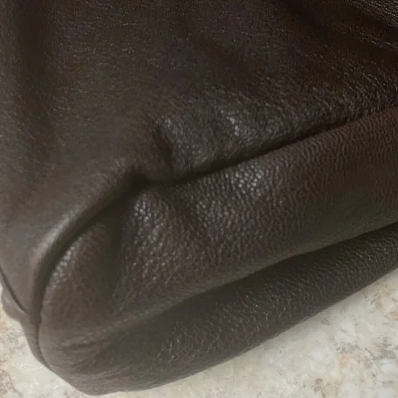 Fendi Peekaboo bag, brown leather, zucca print inside , no shoulder strap. - Picture 12 of 16